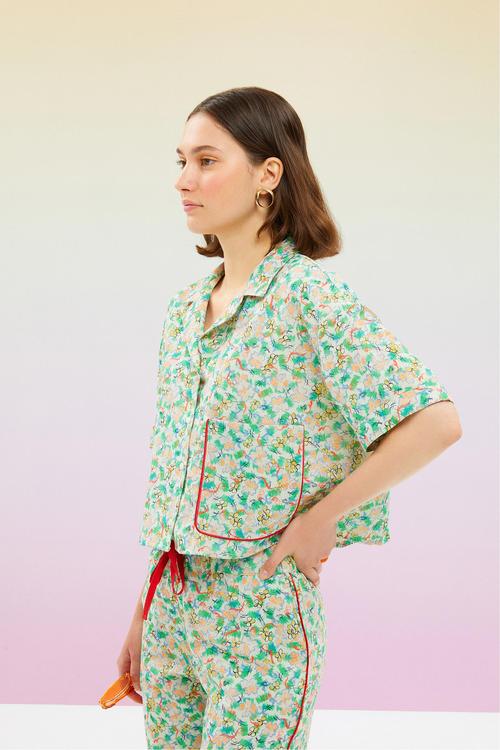  KETEN İÇERİKLİ REGULAR FIT GÖMLEK