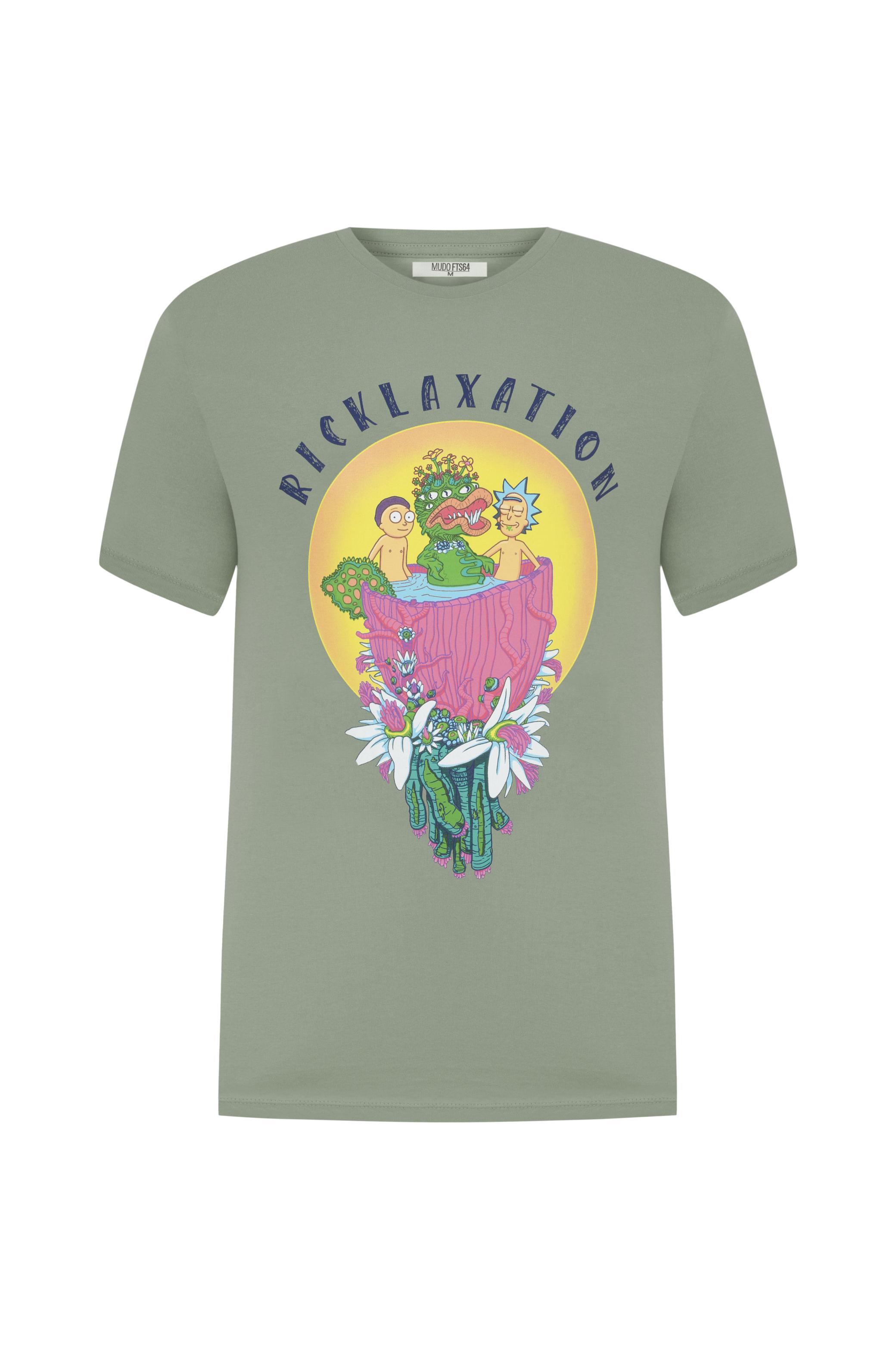 RICK AND MORTY KISA KOLLU T-SHIRT