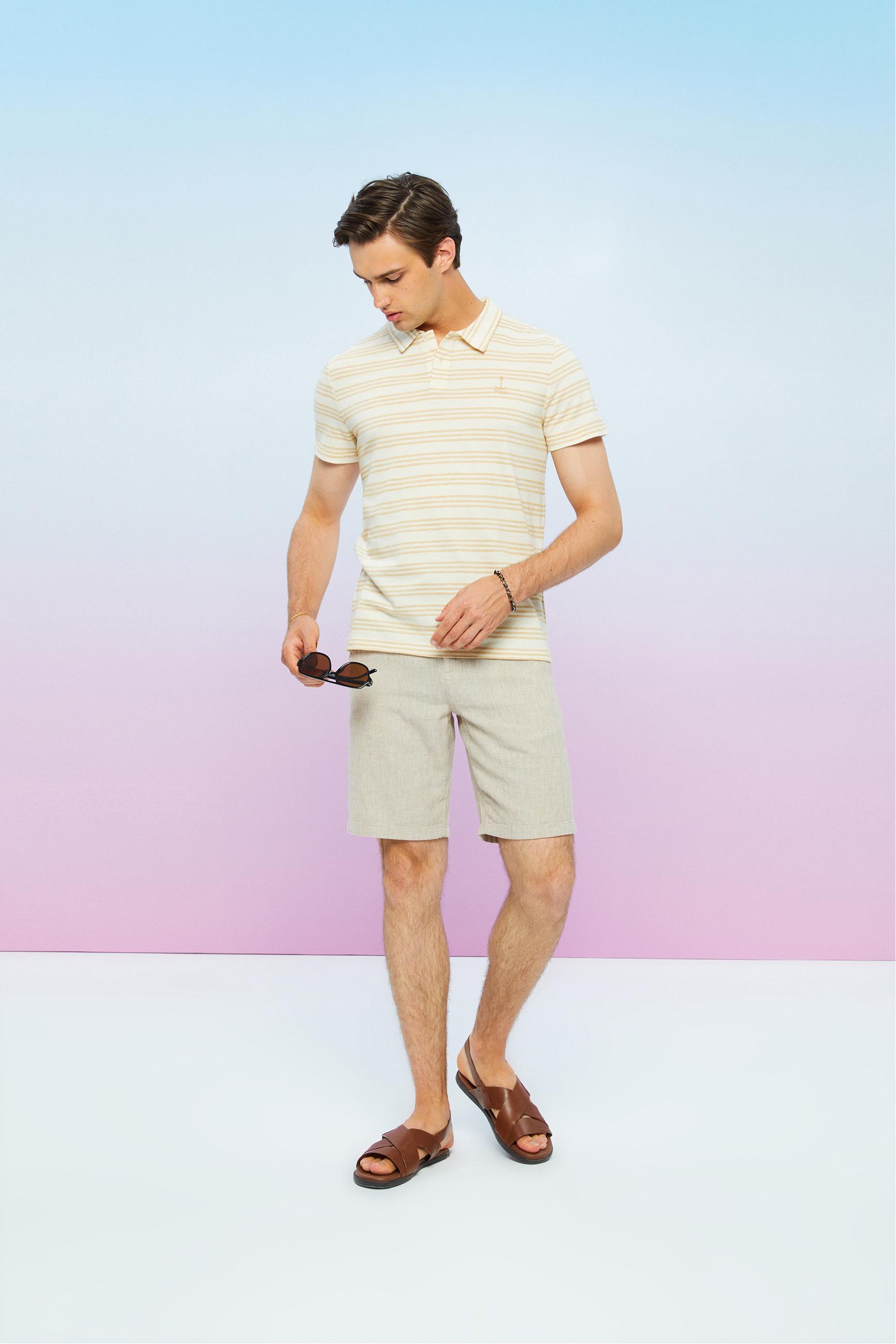 ÇİZGİLİ POLO YAKA T-SHIRT