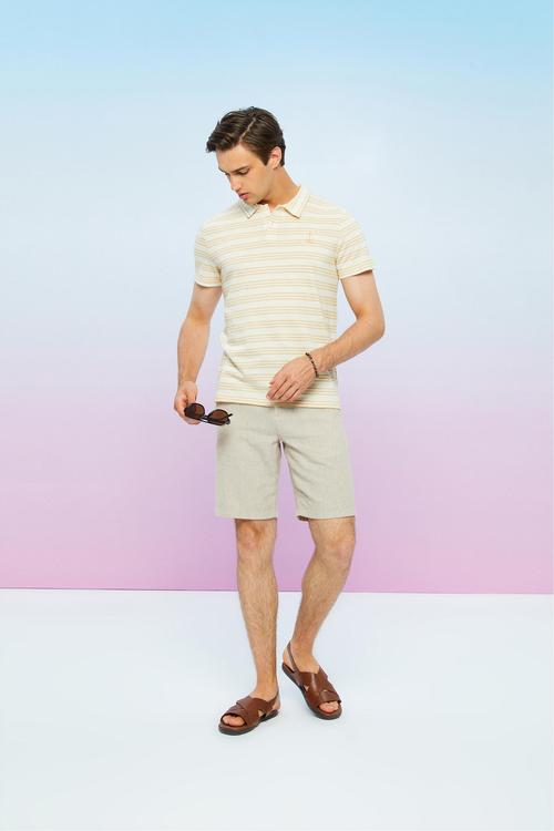  ÇİZGİLİ POLO YAKA T-SHIRT