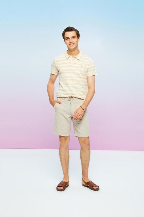  ÇİZGİLİ POLO YAKA T-SHIRT