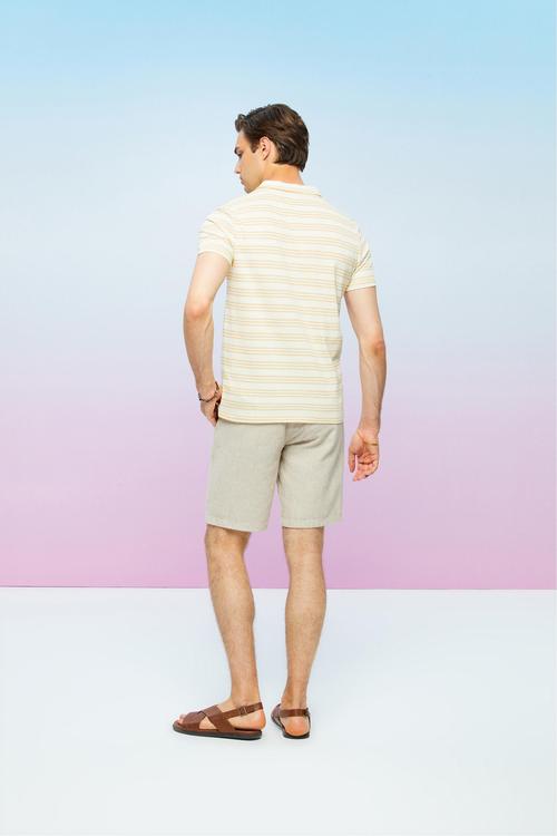  ÇİZGİLİ POLO YAKA T-SHIRT