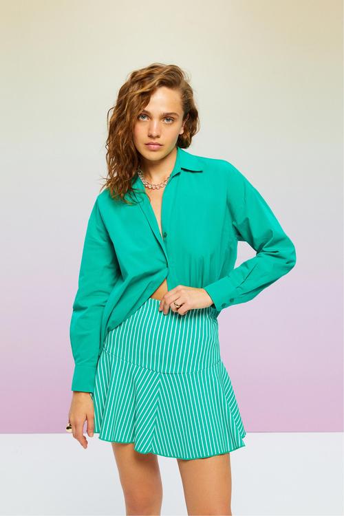  ÇİZGİLİ MİNİ KLOŞ ETEK