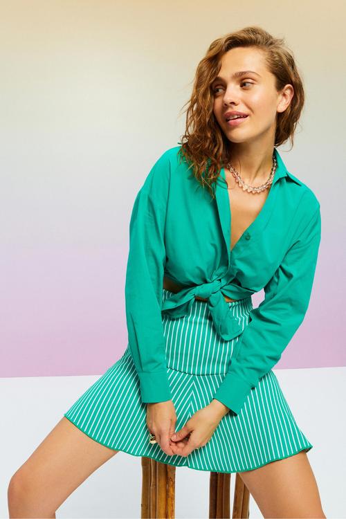  ÇİZGİLİ MİNİ KLOŞ ETEK