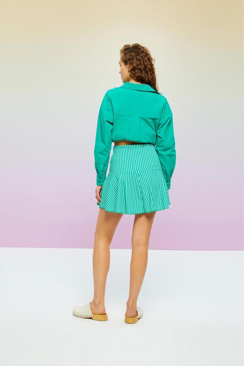  ÇİZGİLİ MİNİ KLOŞ ETEK