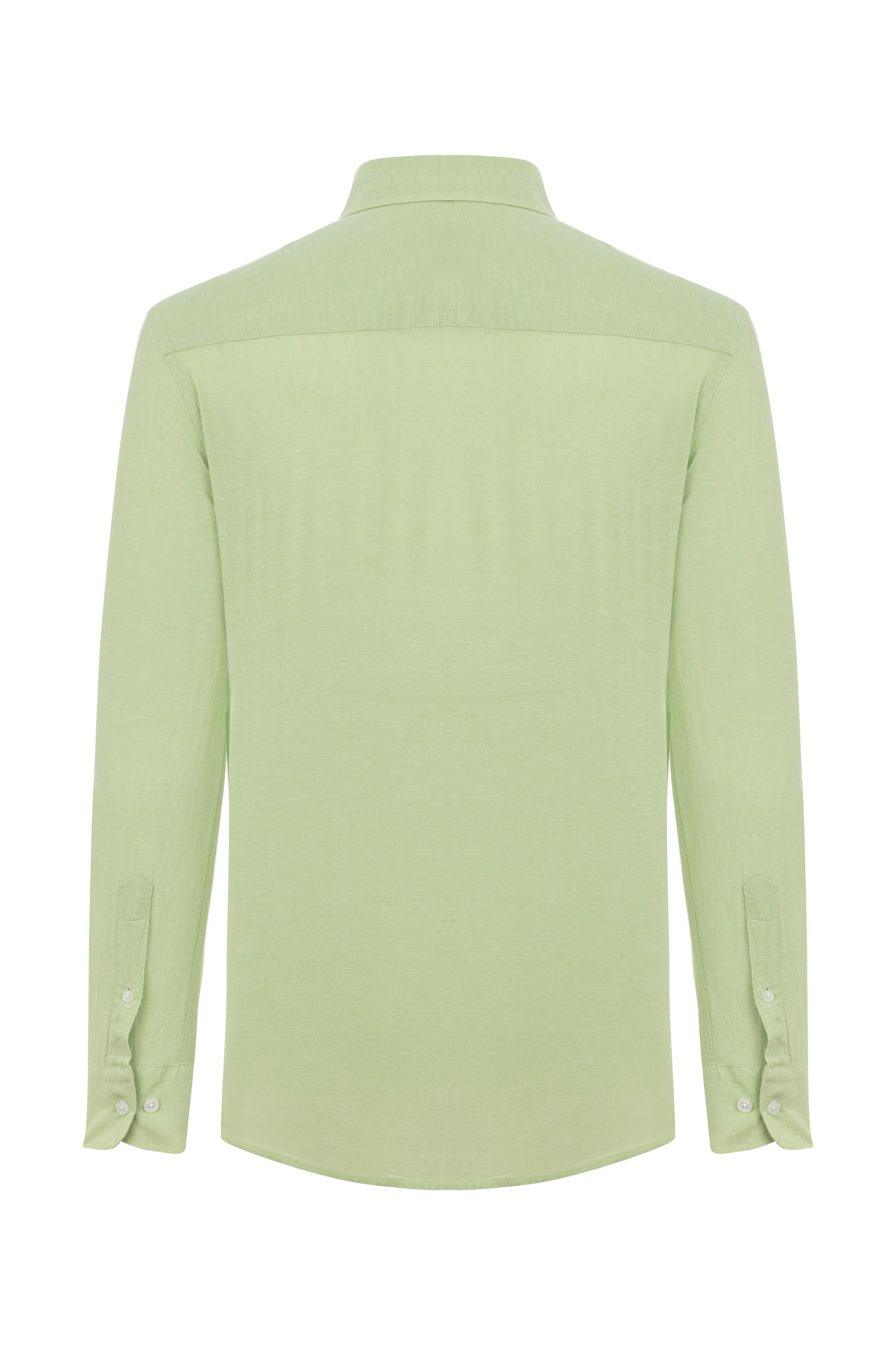 REGULAR FIT KETEN GÖMLEK