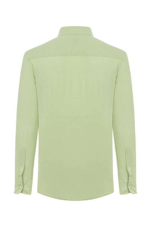  REGULAR FIT KETEN GÖMLEK