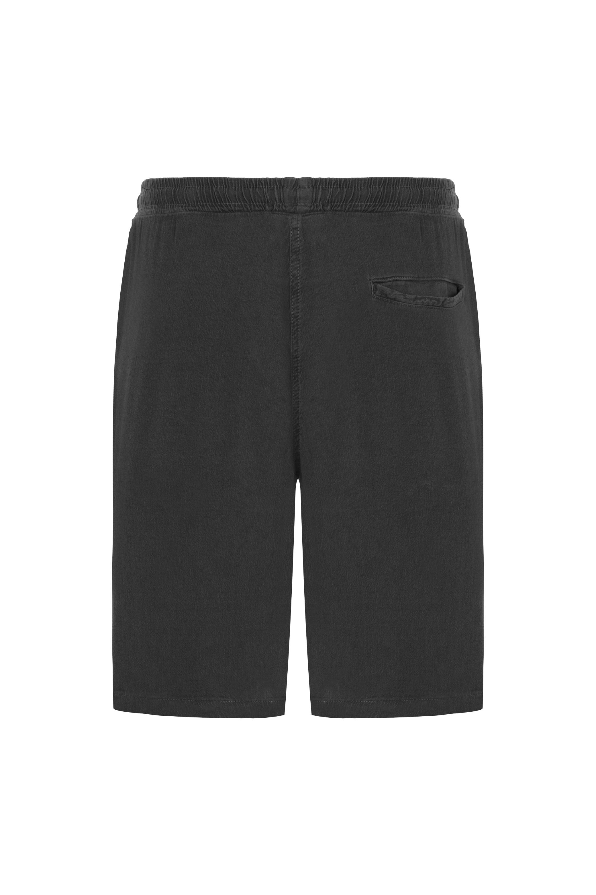 KETEN KARIŞIMLI BELİ BAĞLAMALI ŞORT