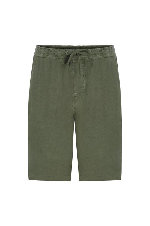  KETEN KARIŞIMLI BELİ BAĞLAMALI ŞORT