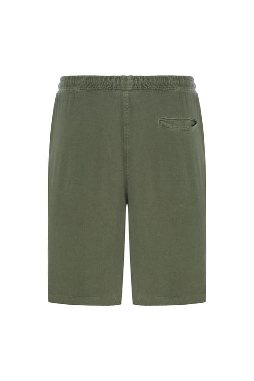  KETEN KARIŞIMLI BELİ BAĞLAMALI ŞORT