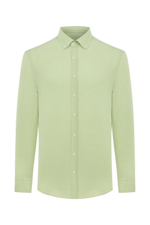  REGULAR FIT KETEN GÖMLEK