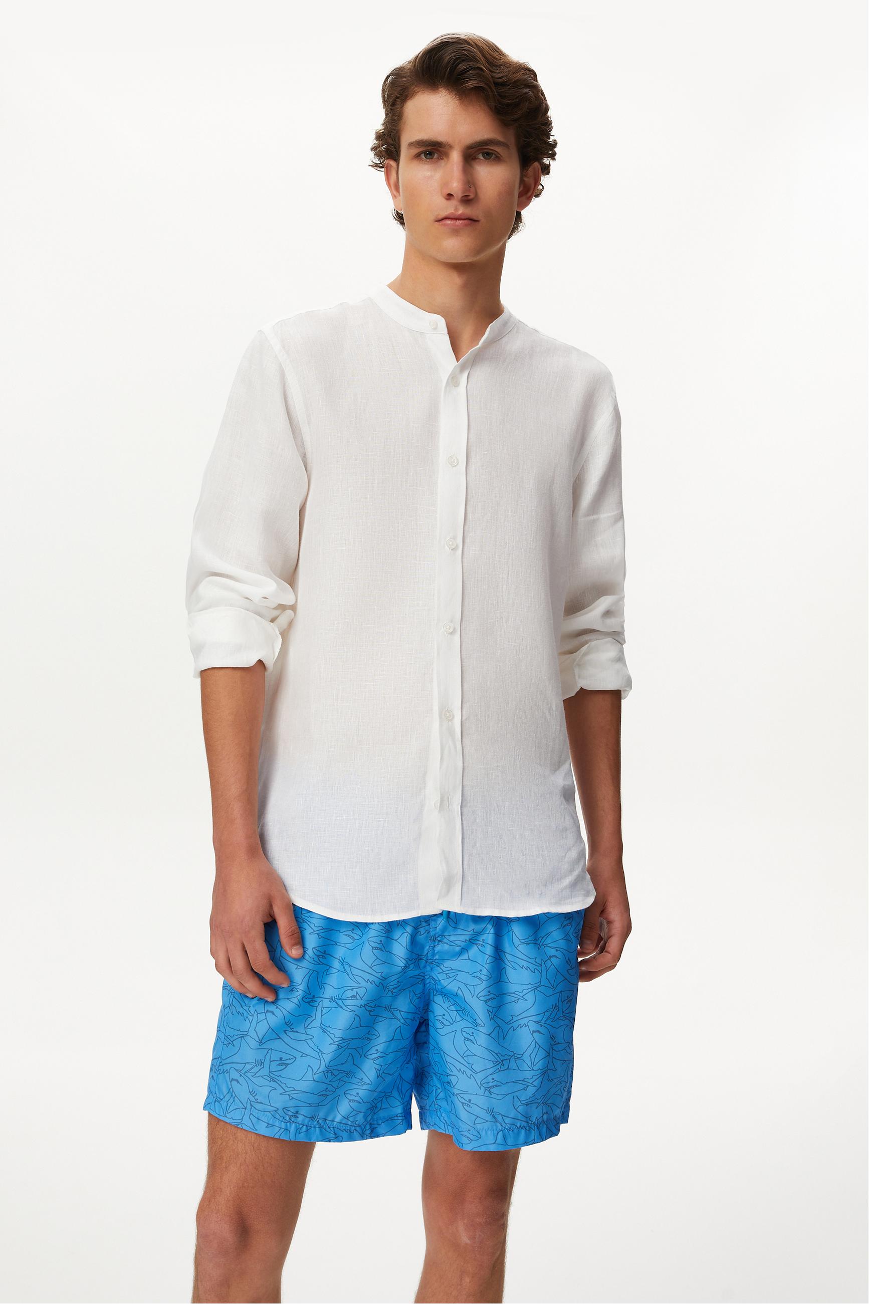 MARİN DESENLİ DENİZ ŞORTU