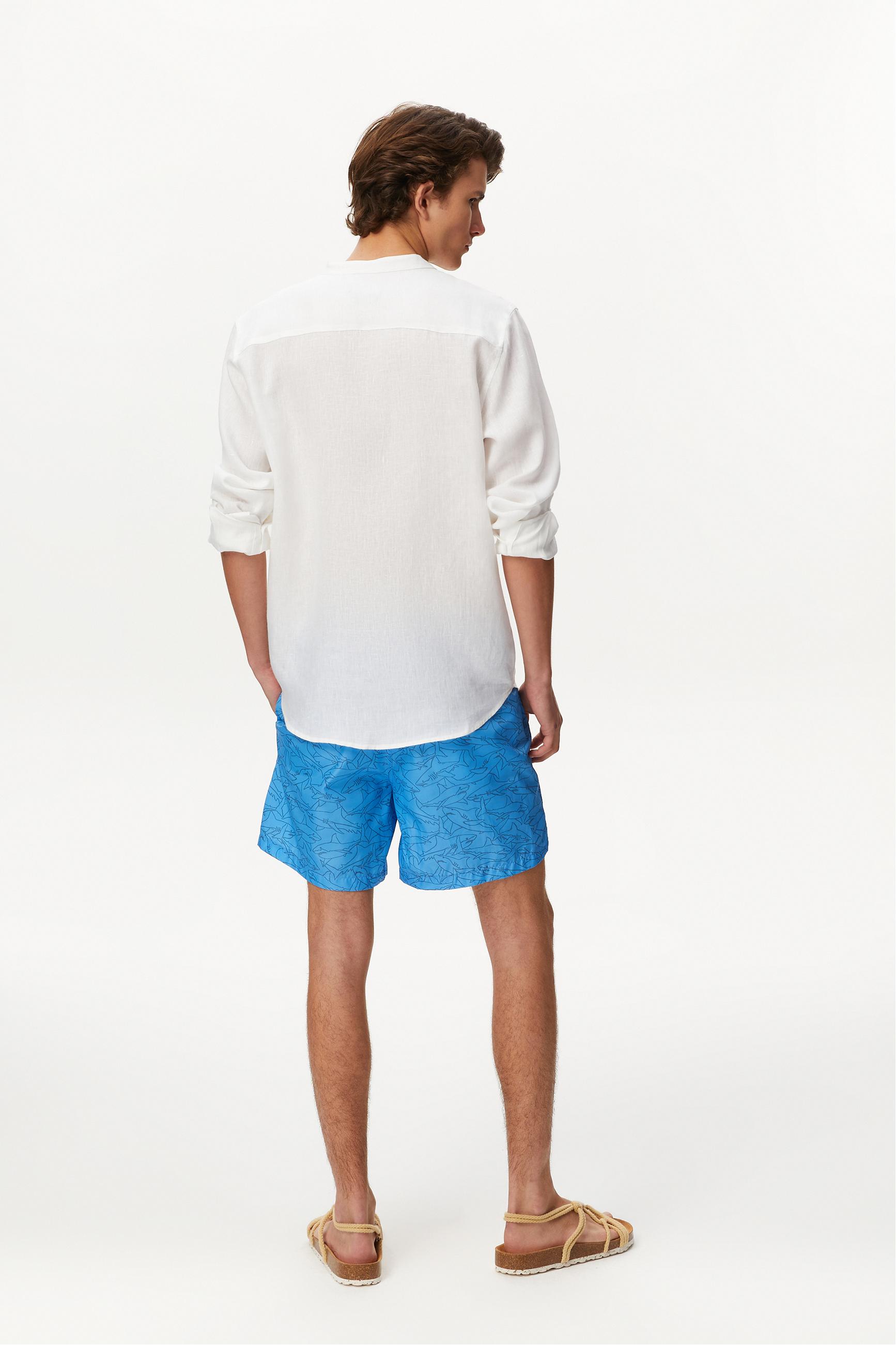 MARİN DESENLİ DENİZ ŞORTU