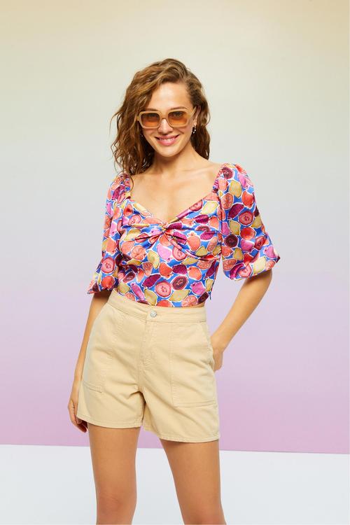  PAMUKLU MİNİ ŞORT