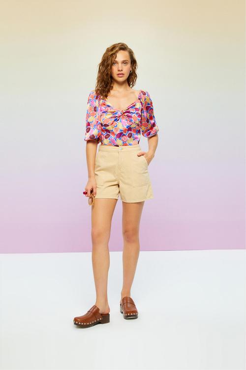  PAMUKLU MİNİ ŞORT