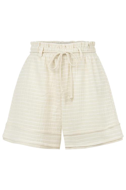  KORDON DETAYLI DOKULU MİNİ ŞORT