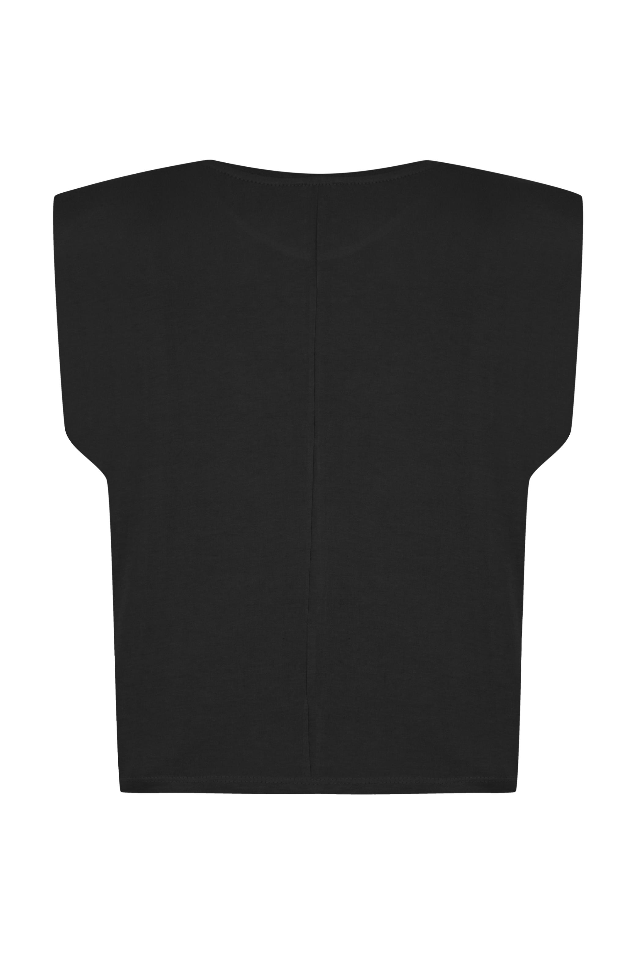 VATKALI BİSİKLET YAKA KOLSUZ T-SHIRT