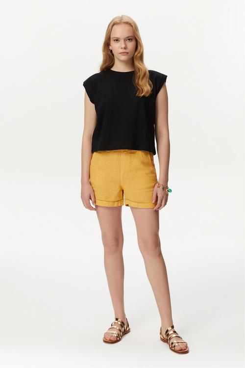  VATKALI BİSİKLET YAKA KOLSUZ T-SHIRT