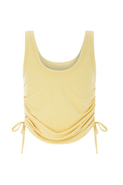  EKOSELİ KOLSUZ AYARLANABİLİR İPLİ BLUZ