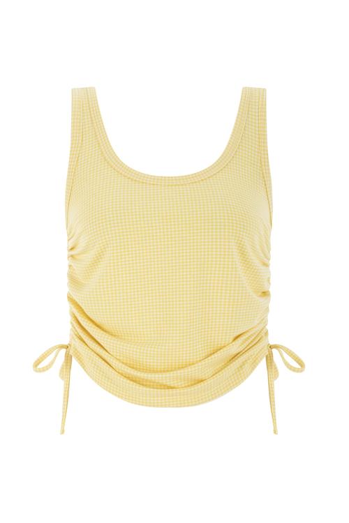  EKOSELİ KOLSUZ AYARLANABİLİR İPLİ BLUZ