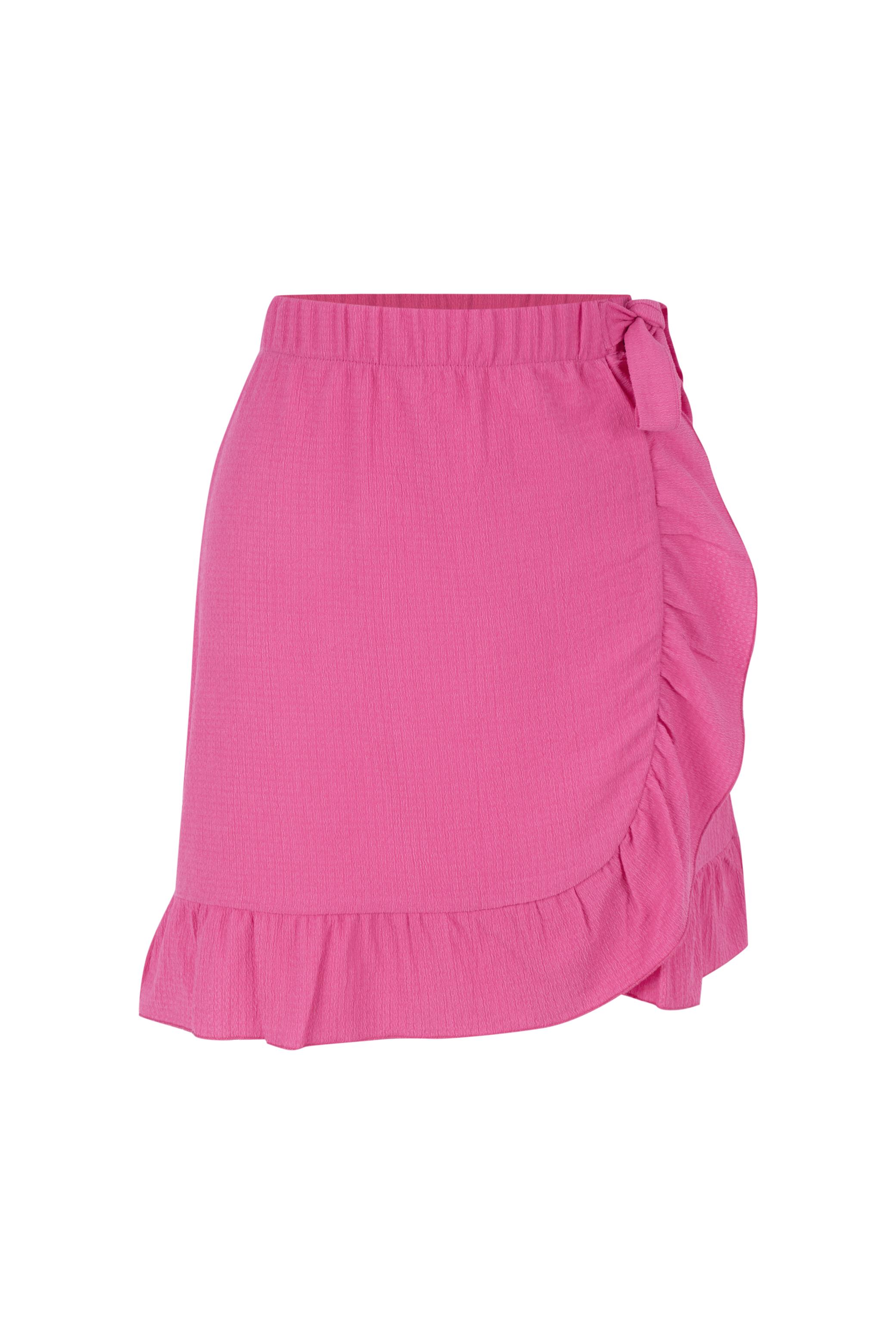 YANDAN BAĞLAMALI FIRFIRLI MİNİ KLOŞ ETEK