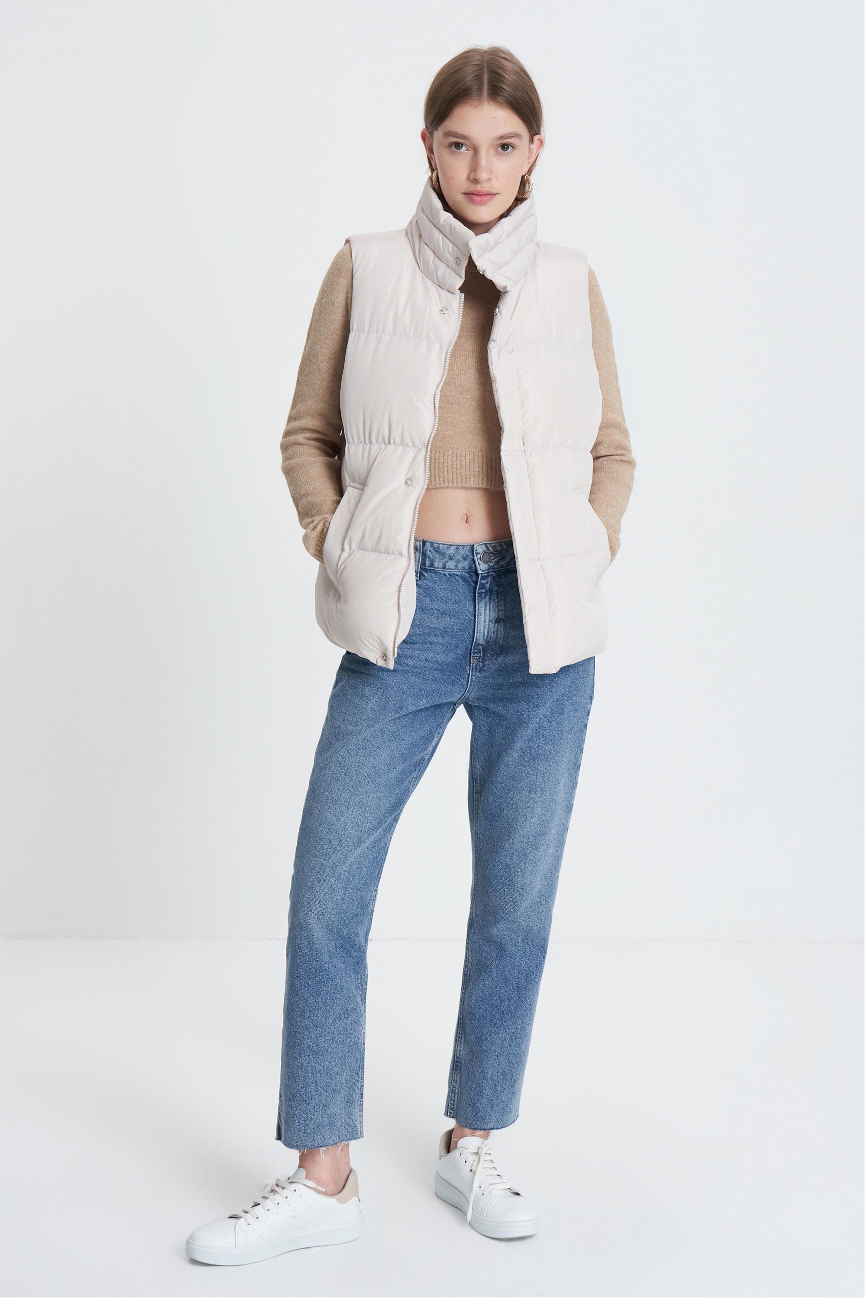 DİK YAKA ŞİŞME YELEK