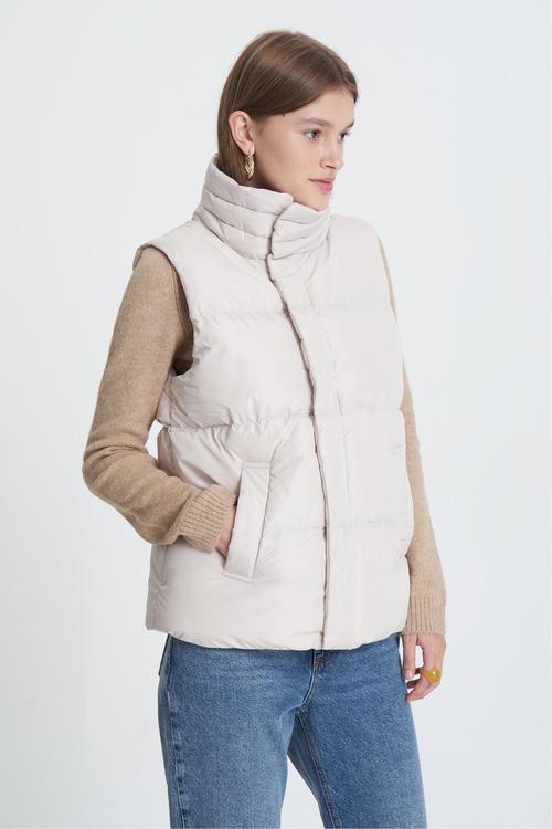  DİK YAKA ŞİŞME YELEK