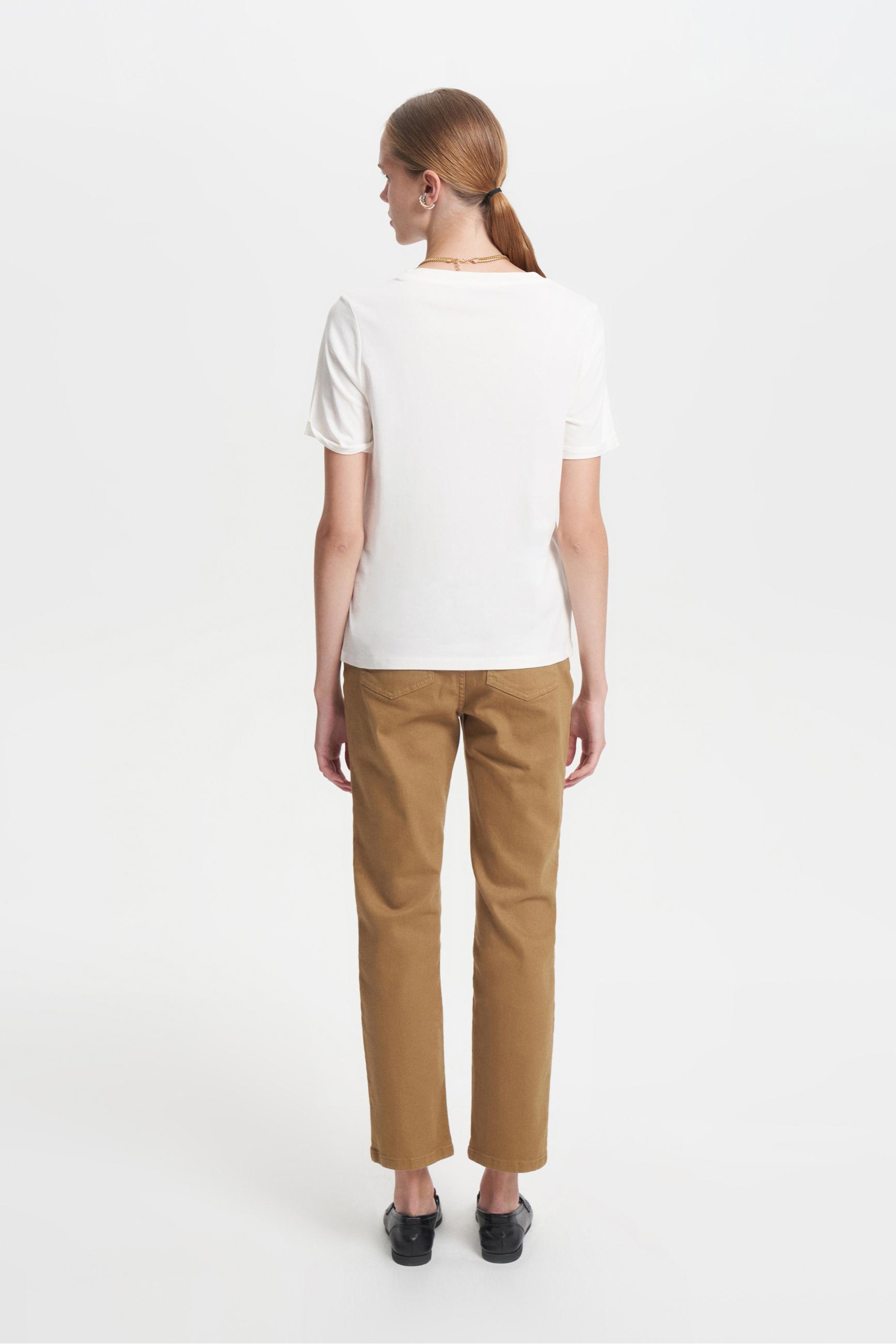 V YAKA KISA KOLLU BASIC T- SHIRT