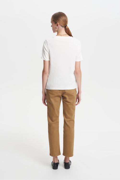  V YAKA KISA KOLLU BASIC T- SHIRT