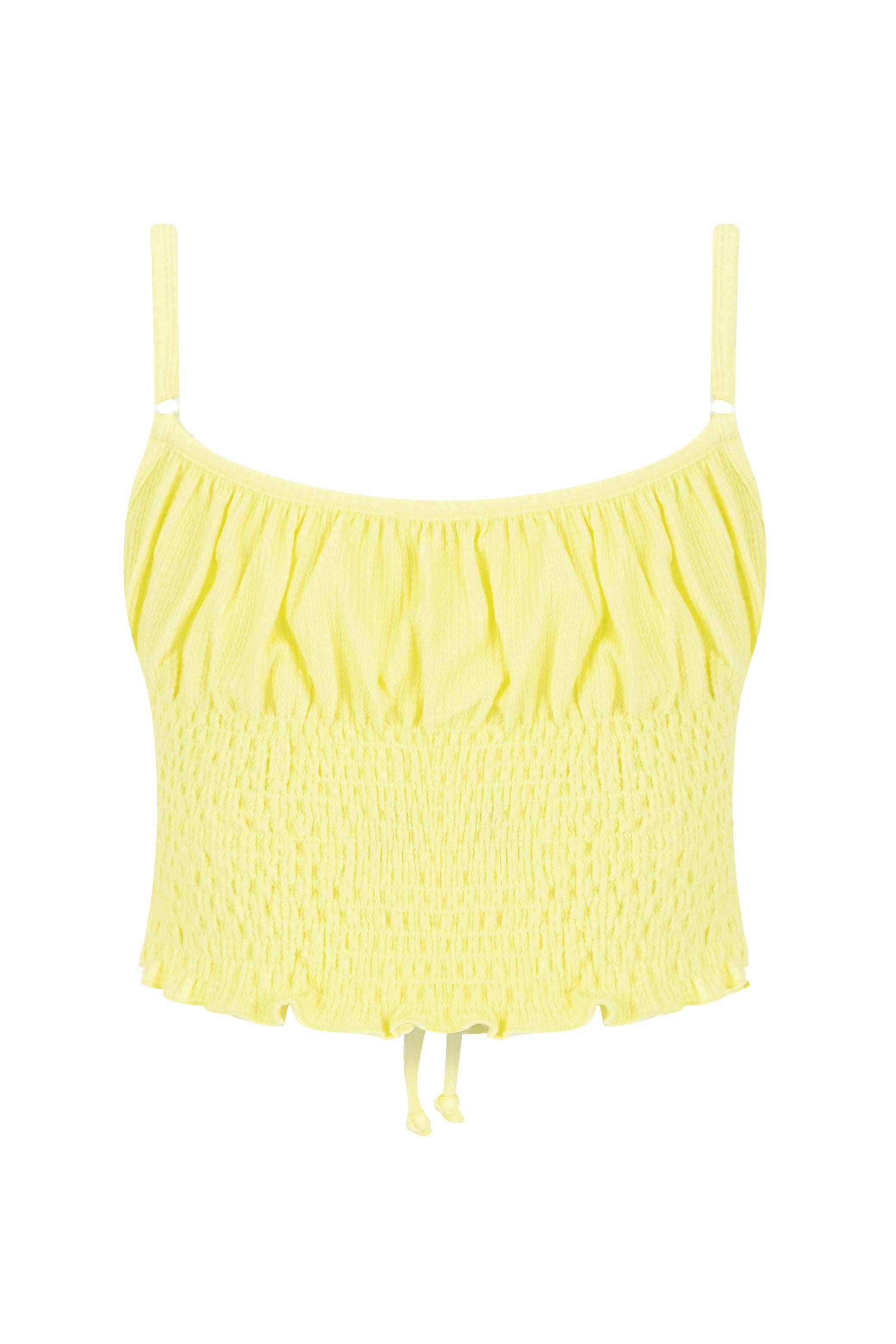 İNCE ASKILI GİPELİ CROP BLUZ