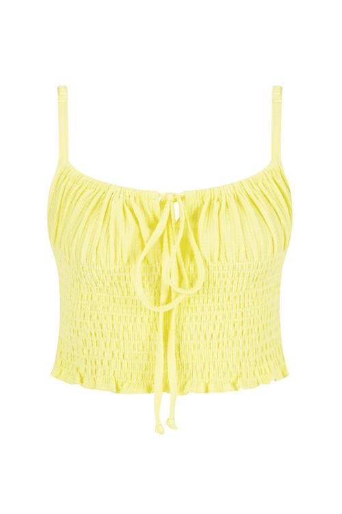  İNCE ASKILI GİPELİ CROP BLUZ