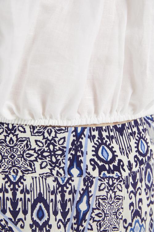  V YAKA KARPUZ KOL BLUZ