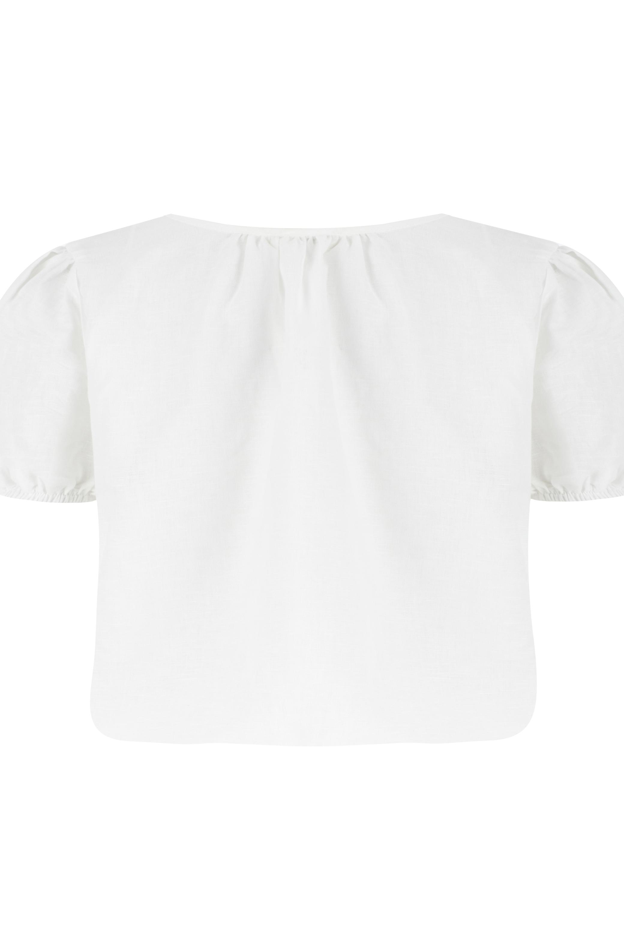 V YAKA KARPUZ KOL BLUZ