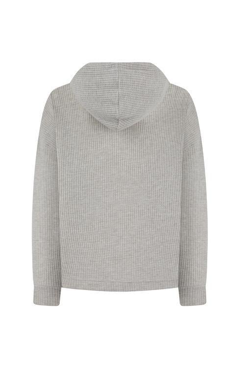  KAPÜŞONLU DOKULU SWEATSHIRT