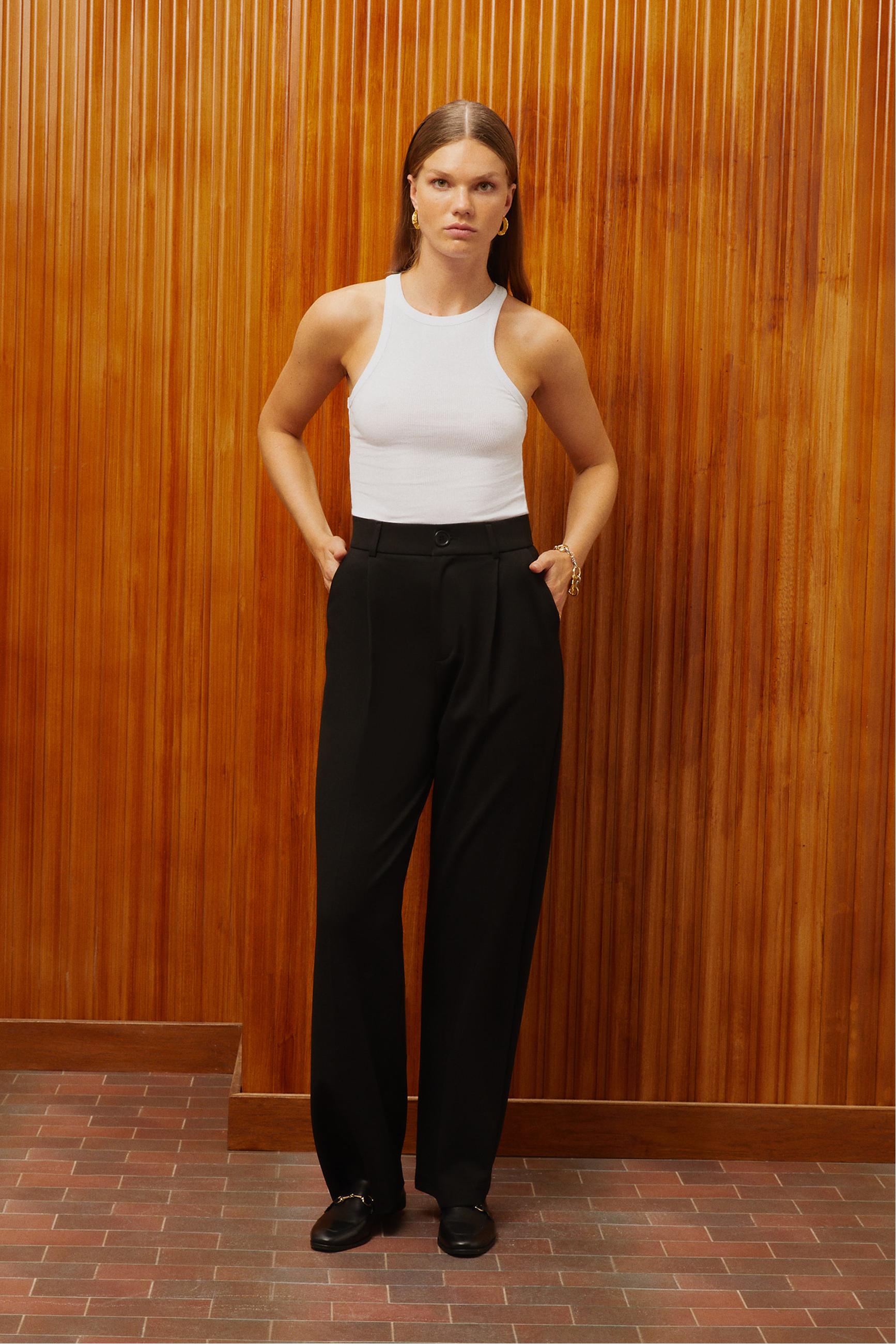 YÜKSEK BEL BOL PAÇA PANTOLON