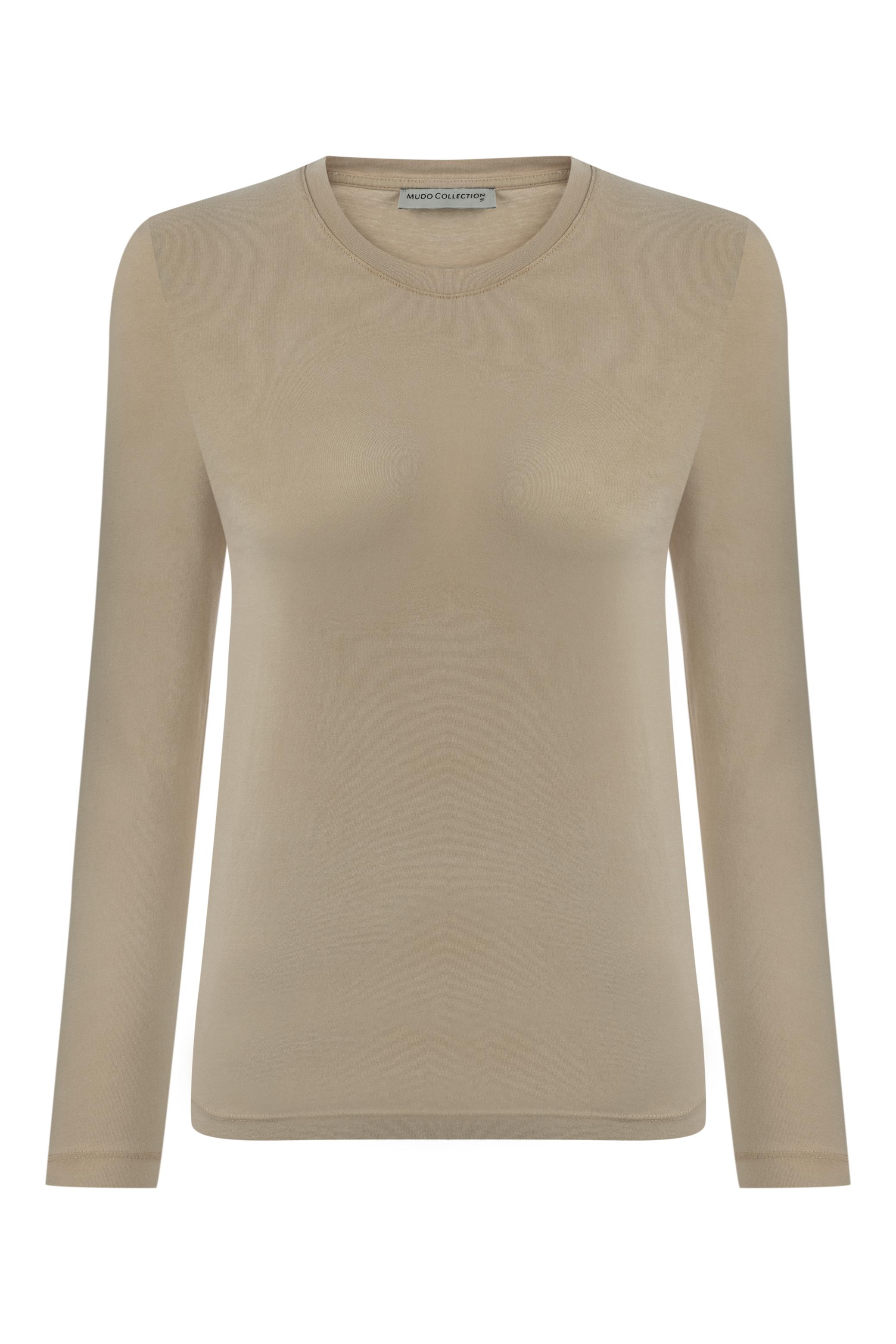 BİSİKLET YAKA UZUN KOLLU  BASIC T-SHIRT