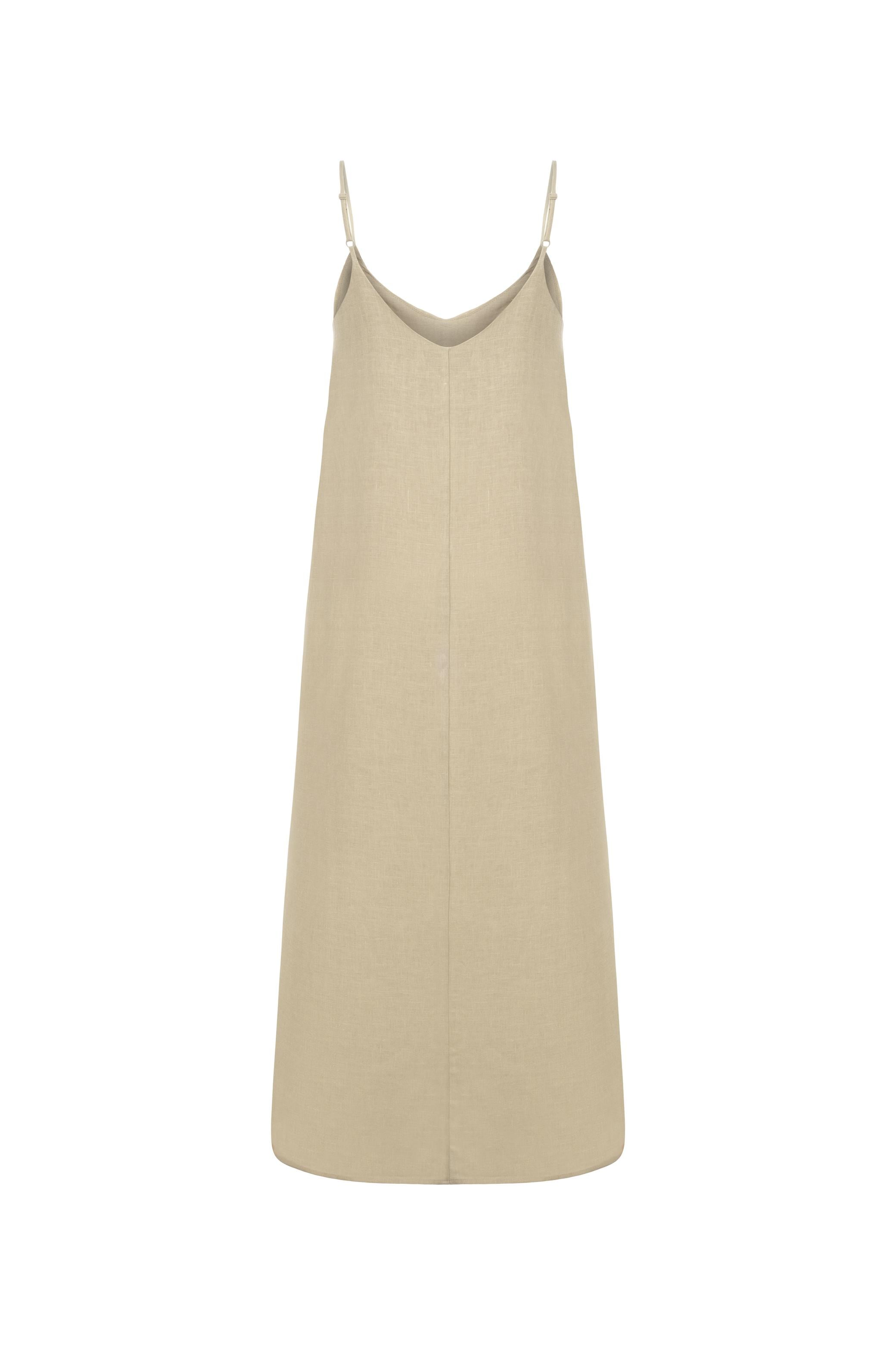 ASKILI UZUN KETEN ELBİSE