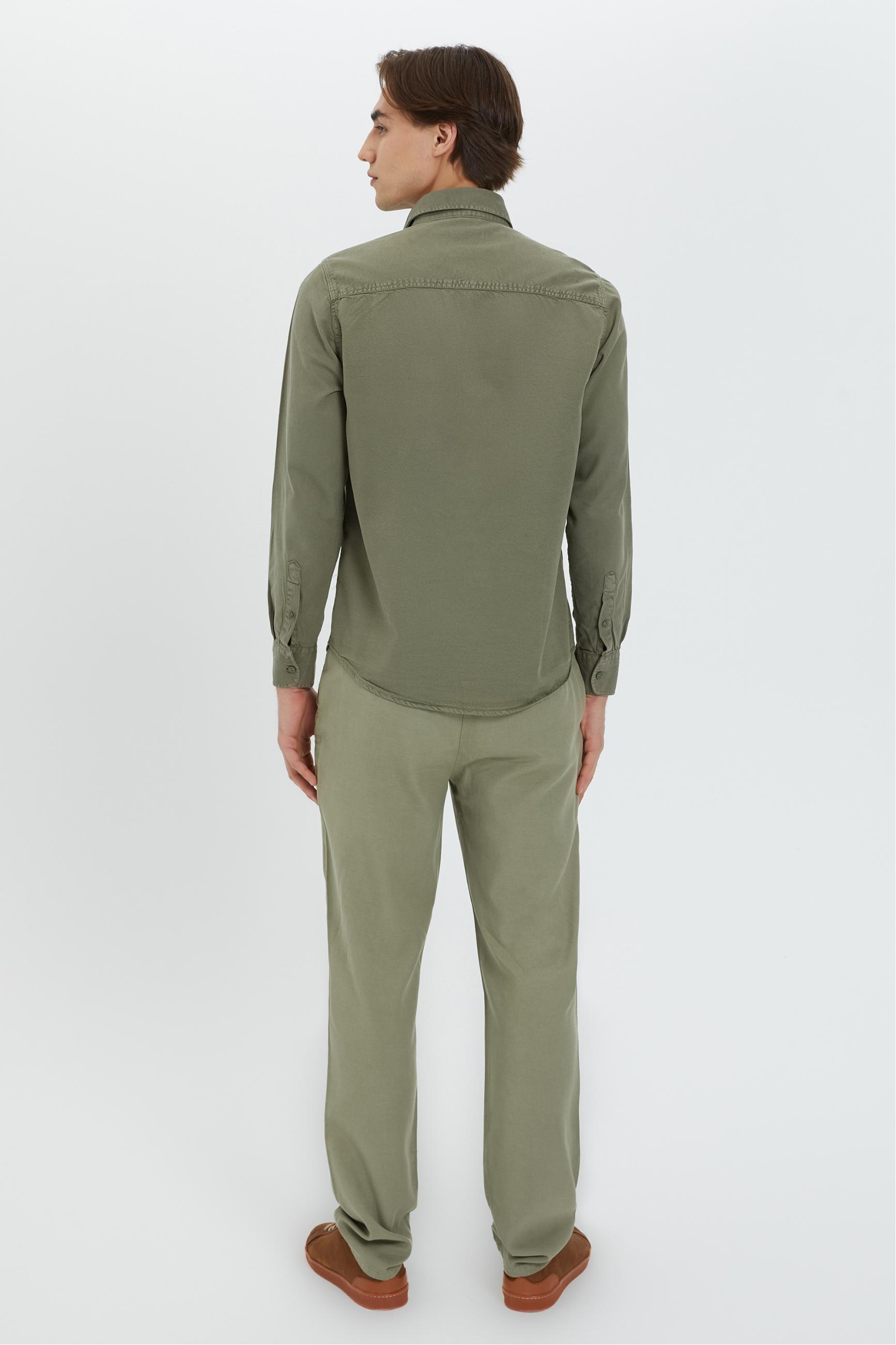 LİYOSEL KARIŞIMLI REGULAR FIT GÖMLEK