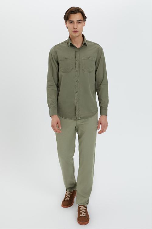  LİYOSEL KARIŞIMLI REGULAR FIT GÖMLEK