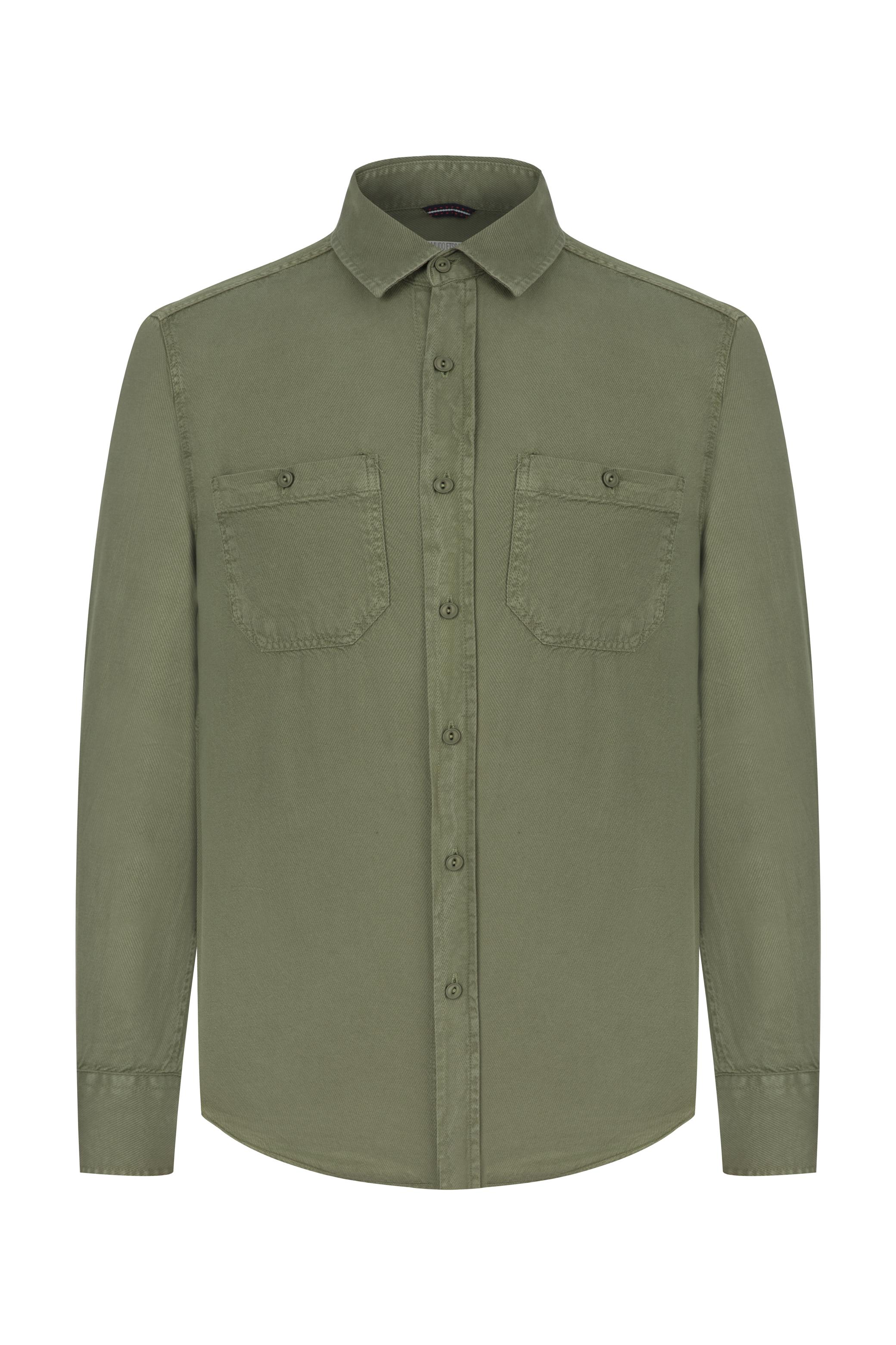 LİYOSEL KARIŞIMLI REGULAR FIT GÖMLEK