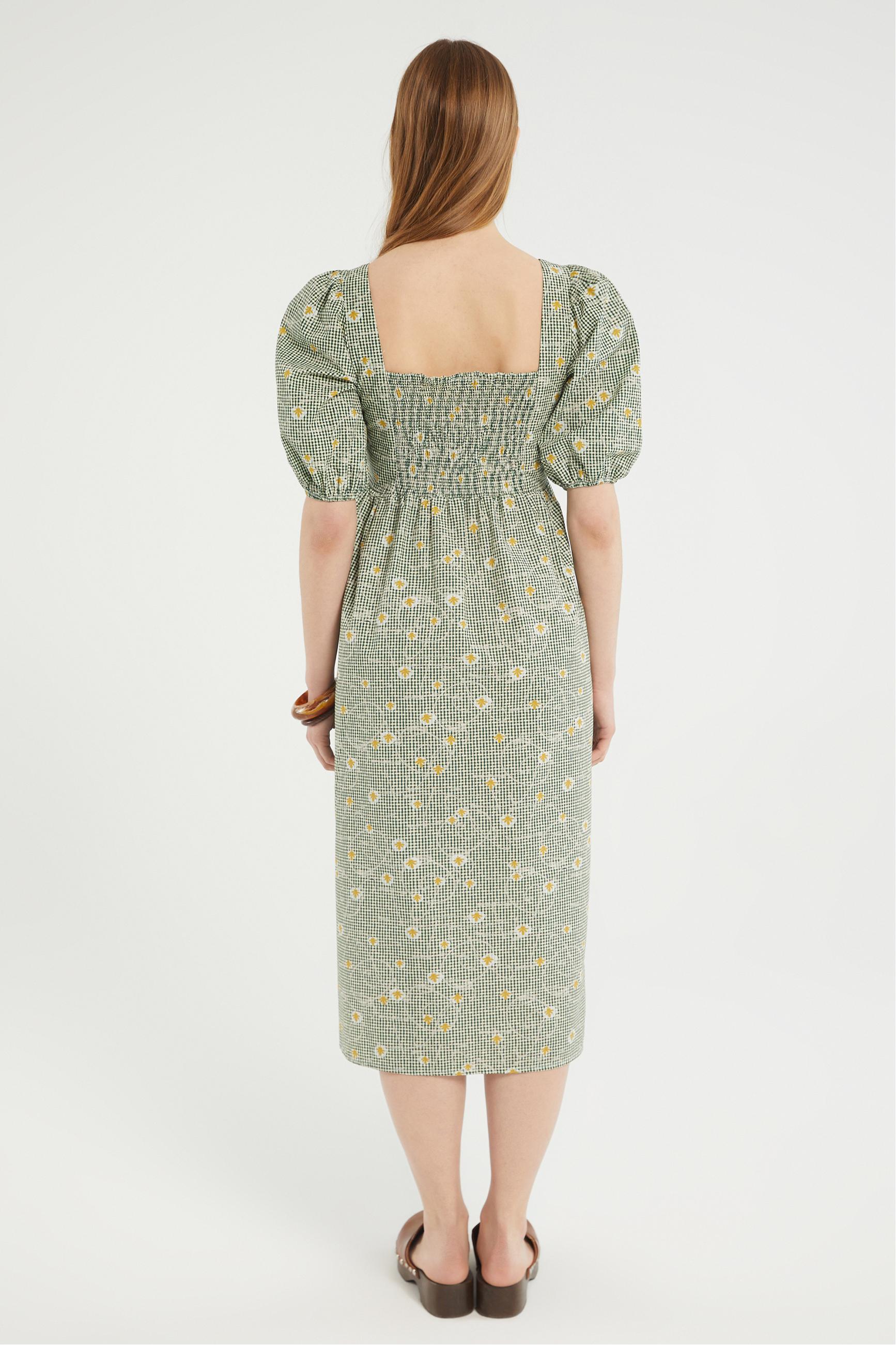 BALON KOL EKOSELİ MİDİ ELBİSE