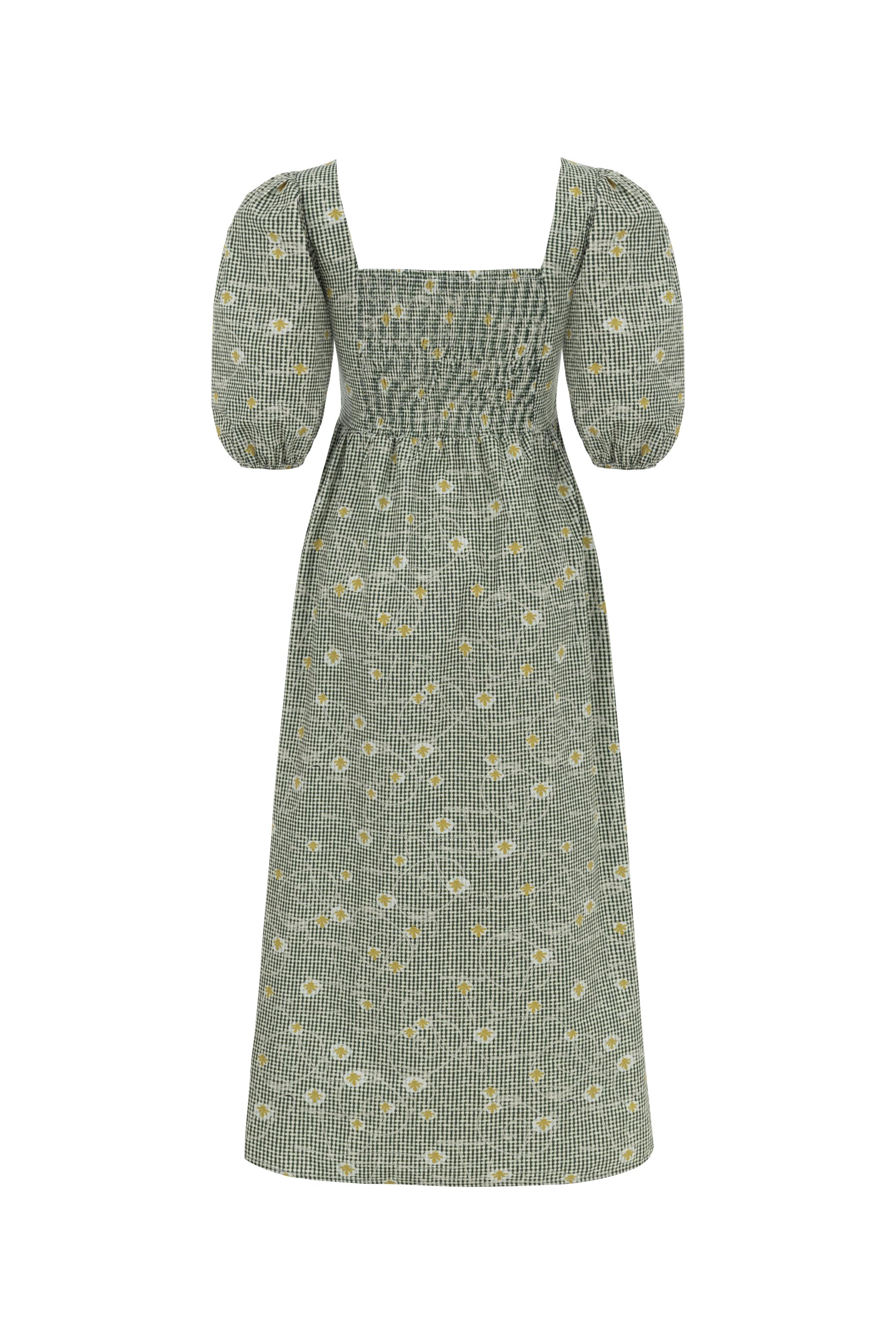 BALON KOL EKOSELİ MİDİ ELBİSE