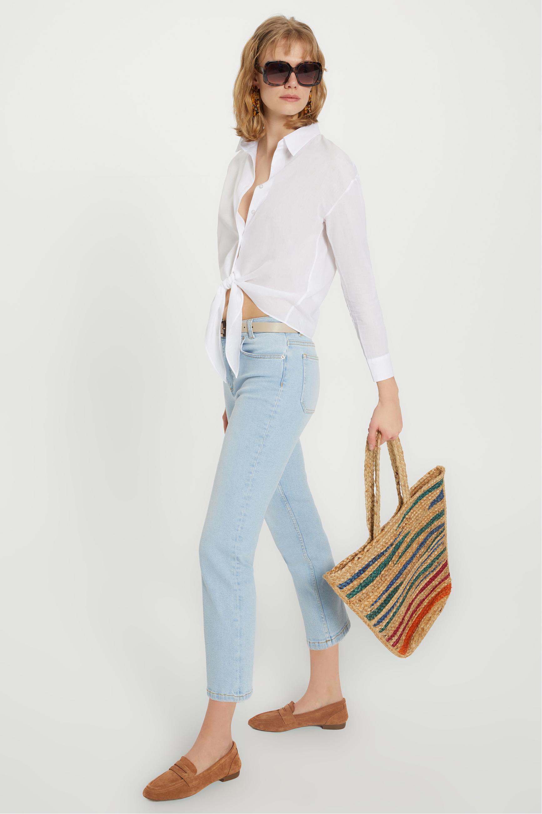 BELİ BAĞLAMALI SMART GÖMLEK