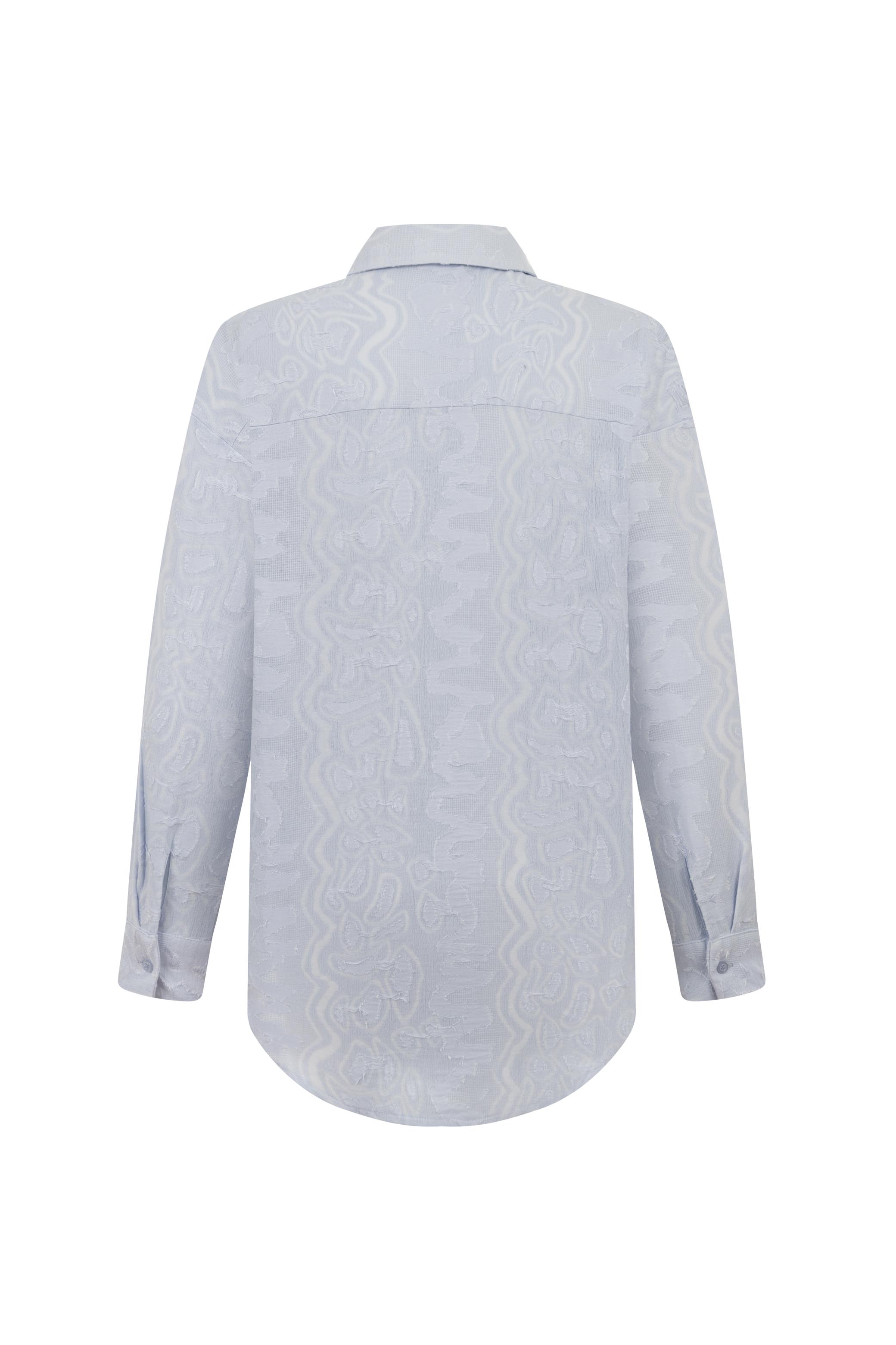 NAKIŞLI RAHAT KESİM GÖMLEK