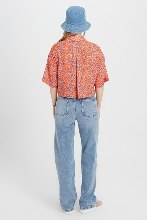  ÇİÇEK DESENLİ SMART BLUZ