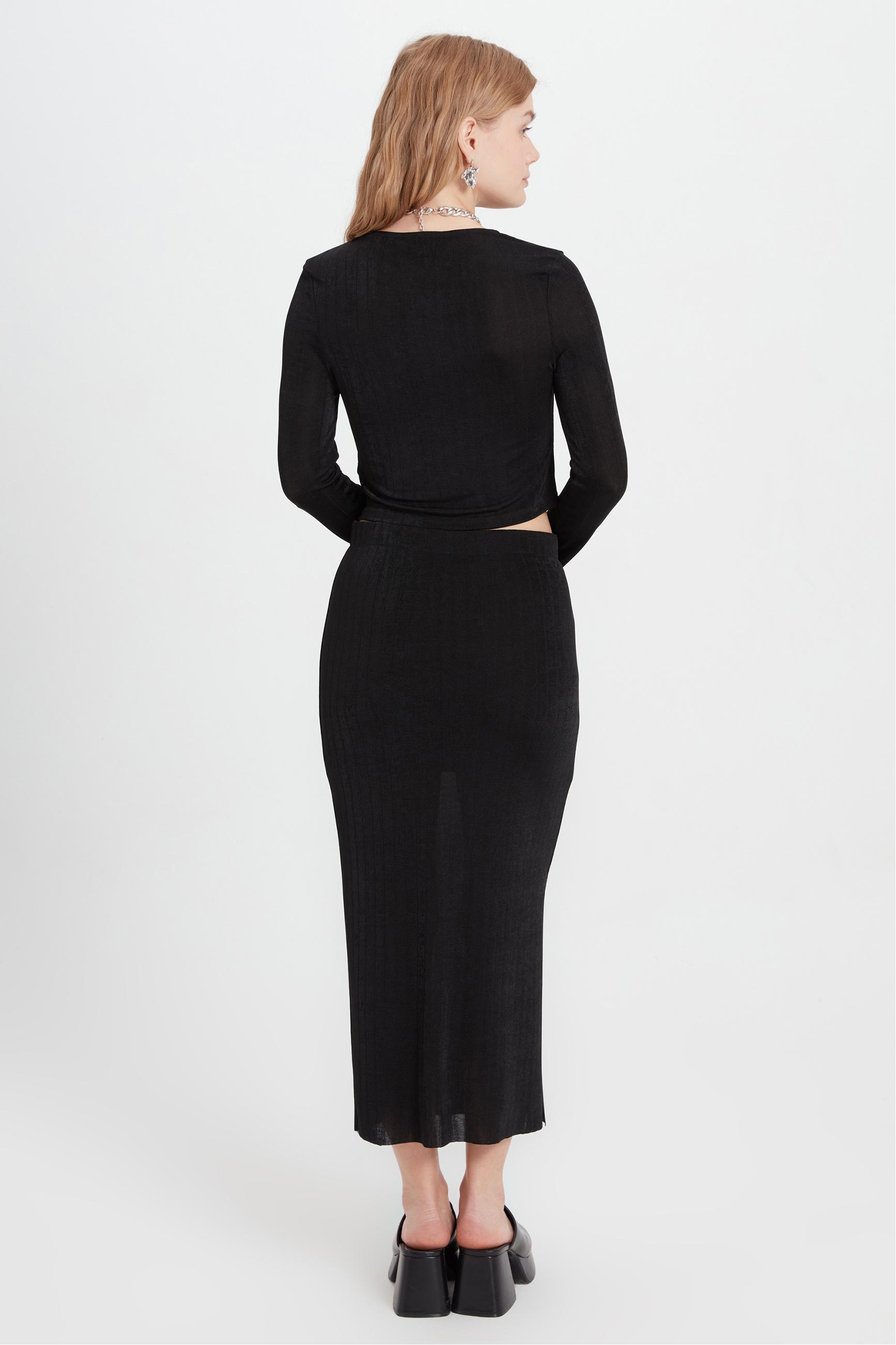 BAĞLAMA DETAYLI UZUN KOLLU BLUZ