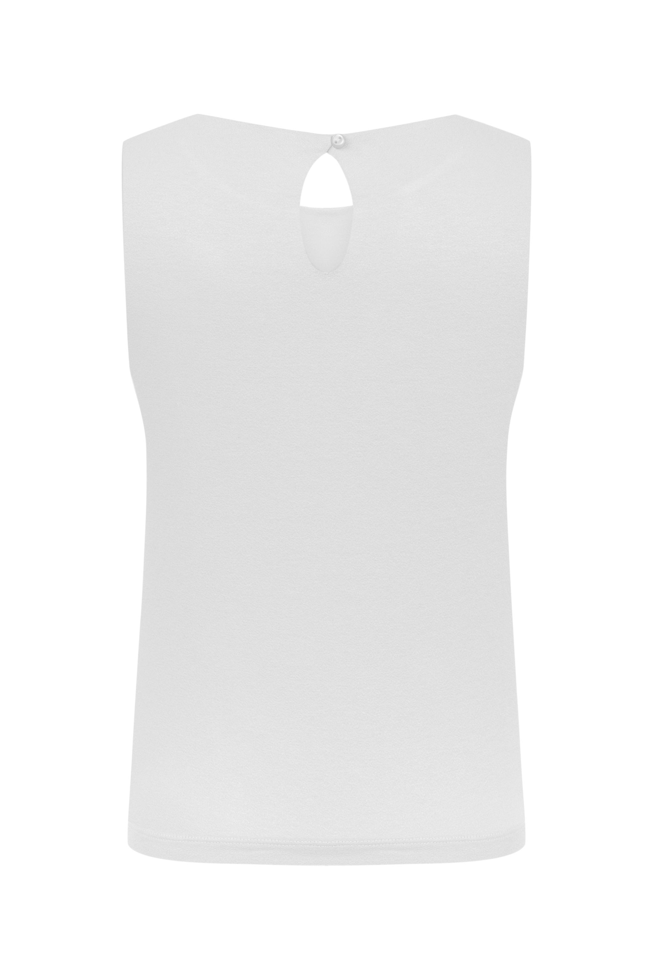 BİSİKLET YAKA KOLSUZ BLUZ