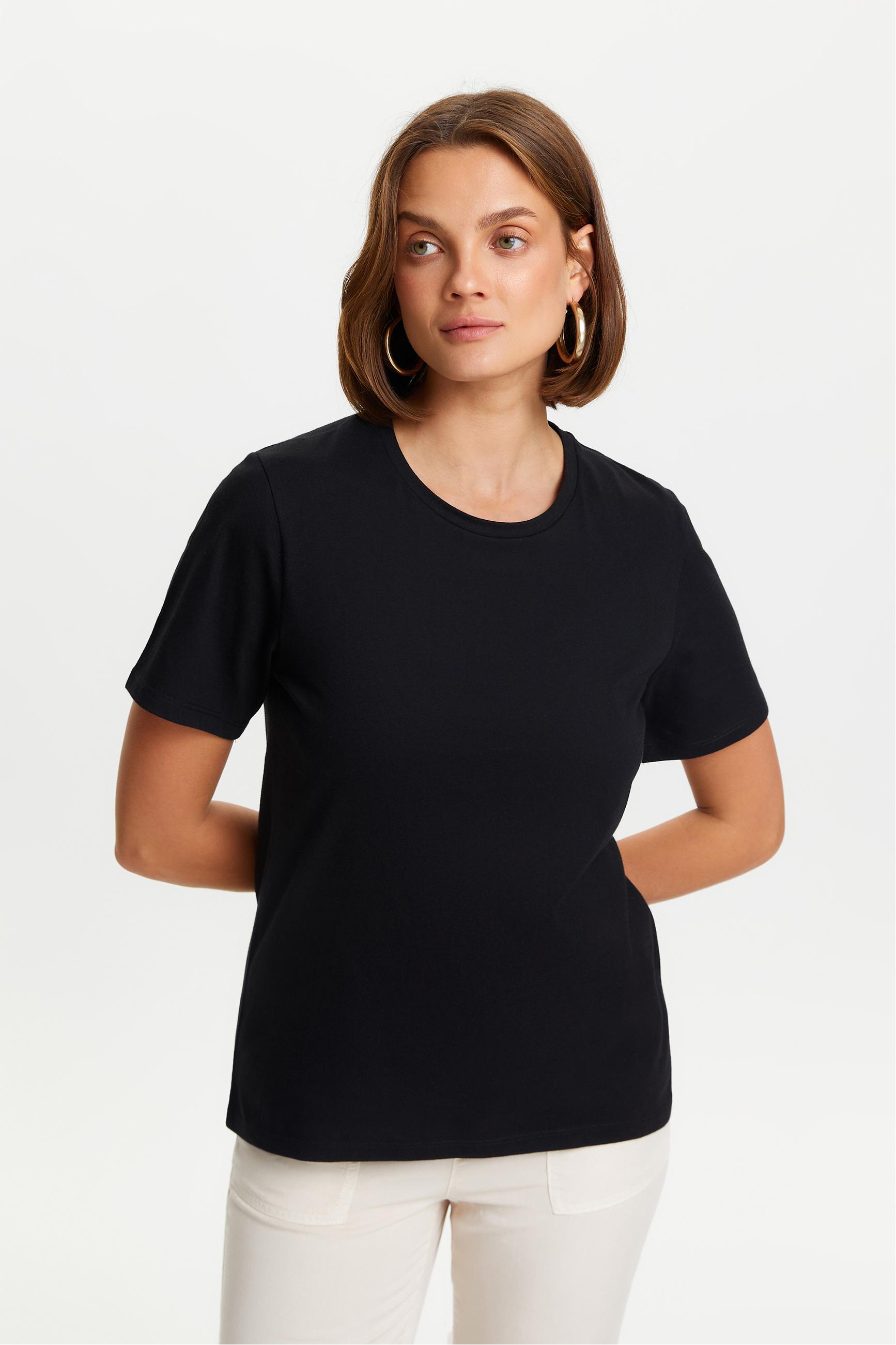 BİSİKLET YAKA KISA KOLLU BASIC T-SHIRT