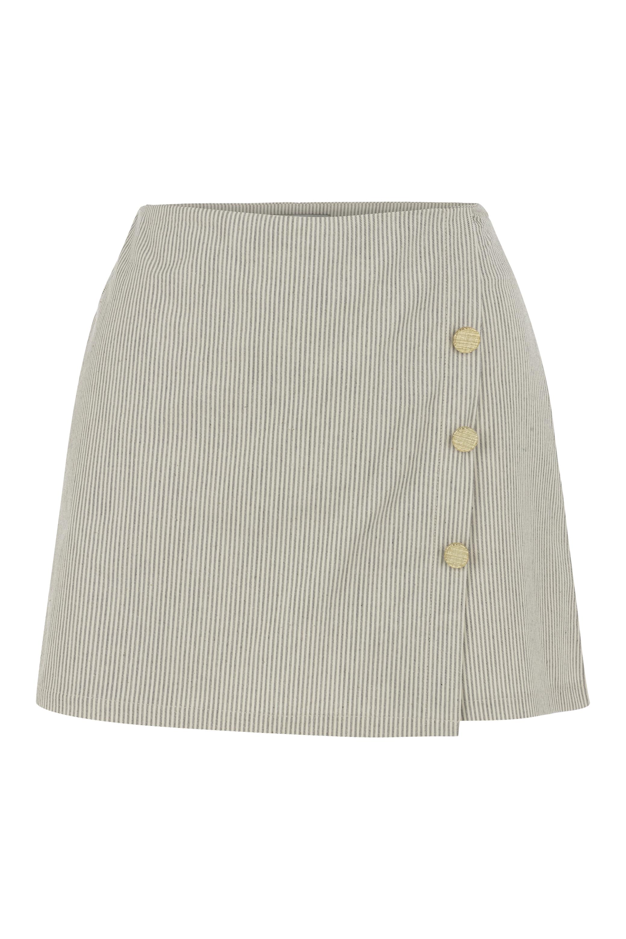ÇİZGİLİ MİNİ ŞORT ETEK