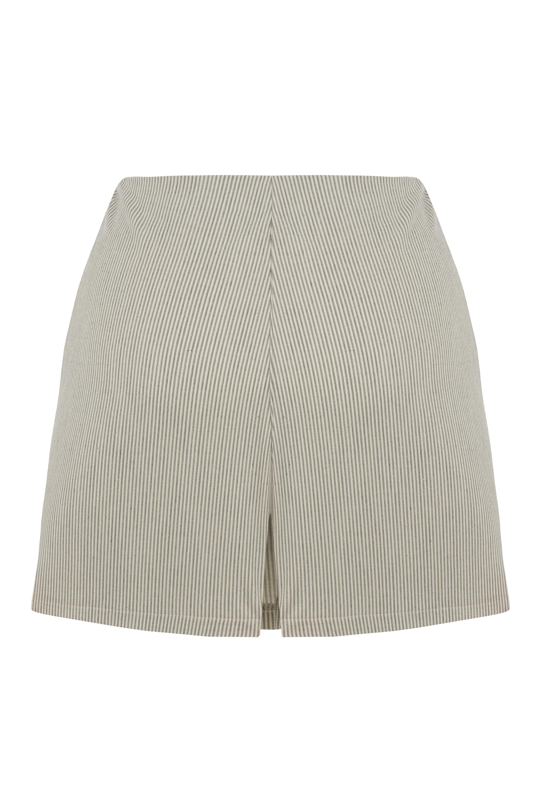 ÇİZGİLİ MİNİ ŞORT ETEK